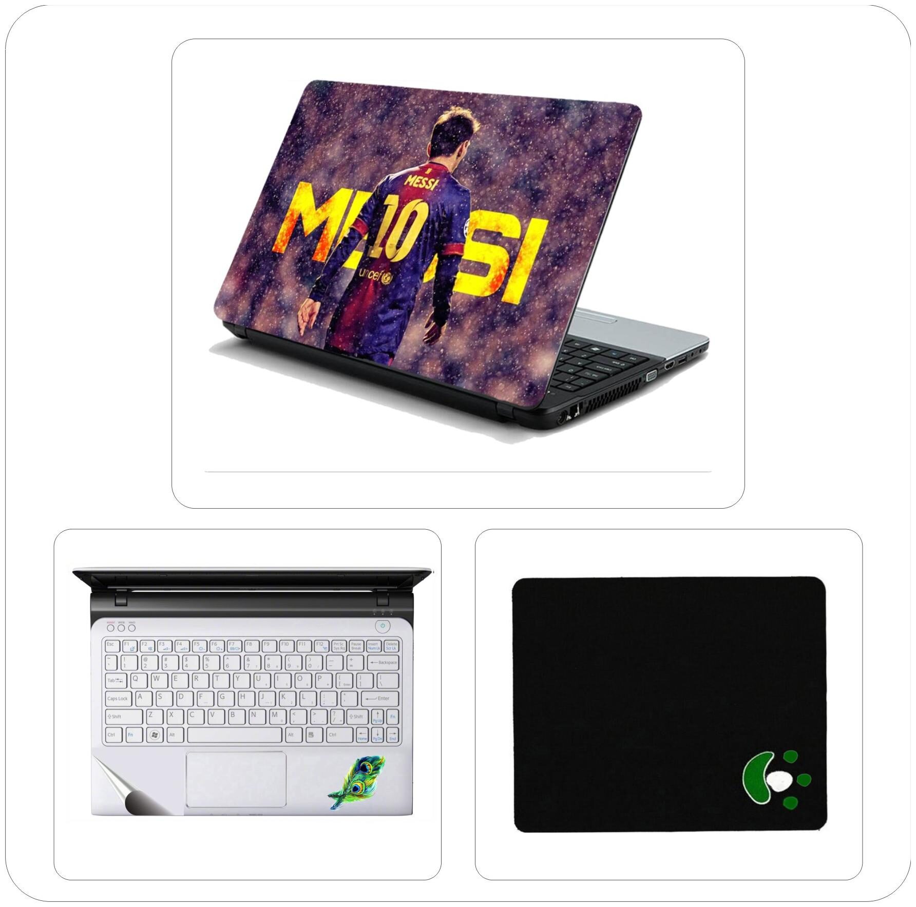 

Namo Arts Messi Jersey Laptop Skin Stickers Mouse Pad and Palmrest Skin for HP-Dell-Lenovo-Acer-Asus 15 6 inch Laptops Notebooks