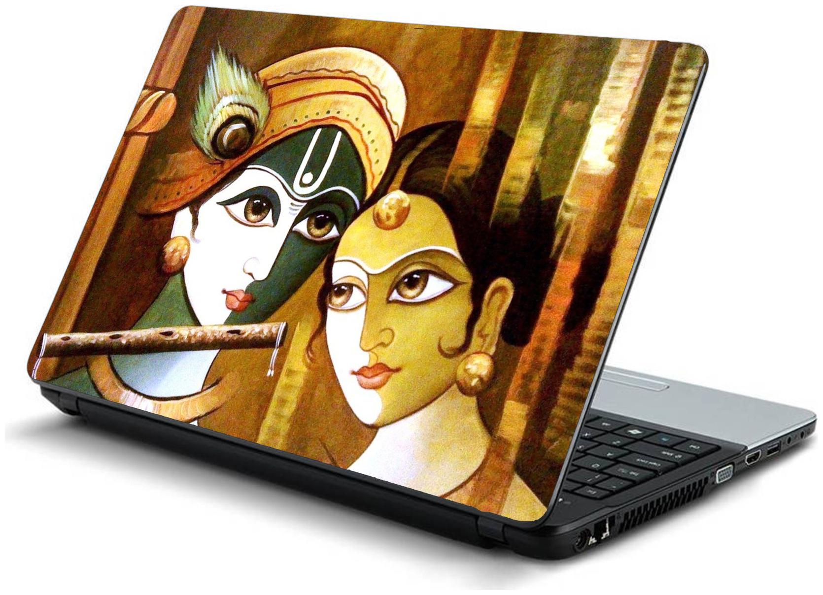 

Namo Arts Radha Krishna Abstract Laptop Skin Stickers for HP-Dell-Lenovo-Acer-Asus 15 6 inch Laptops Notebooks