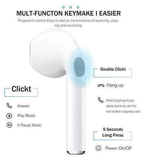 

Nephra A12 In-Ear Bluetooth Headset ( White )