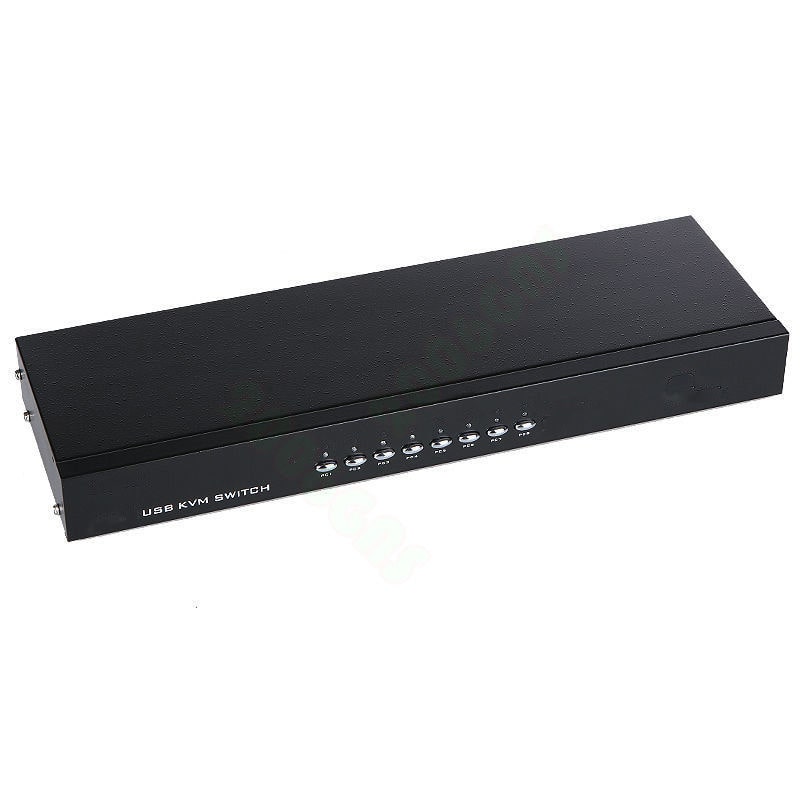 

NEW 8 Port USB KVM VGA Switch with 8 Set Cable For Mouse Keyboard Monitor PC