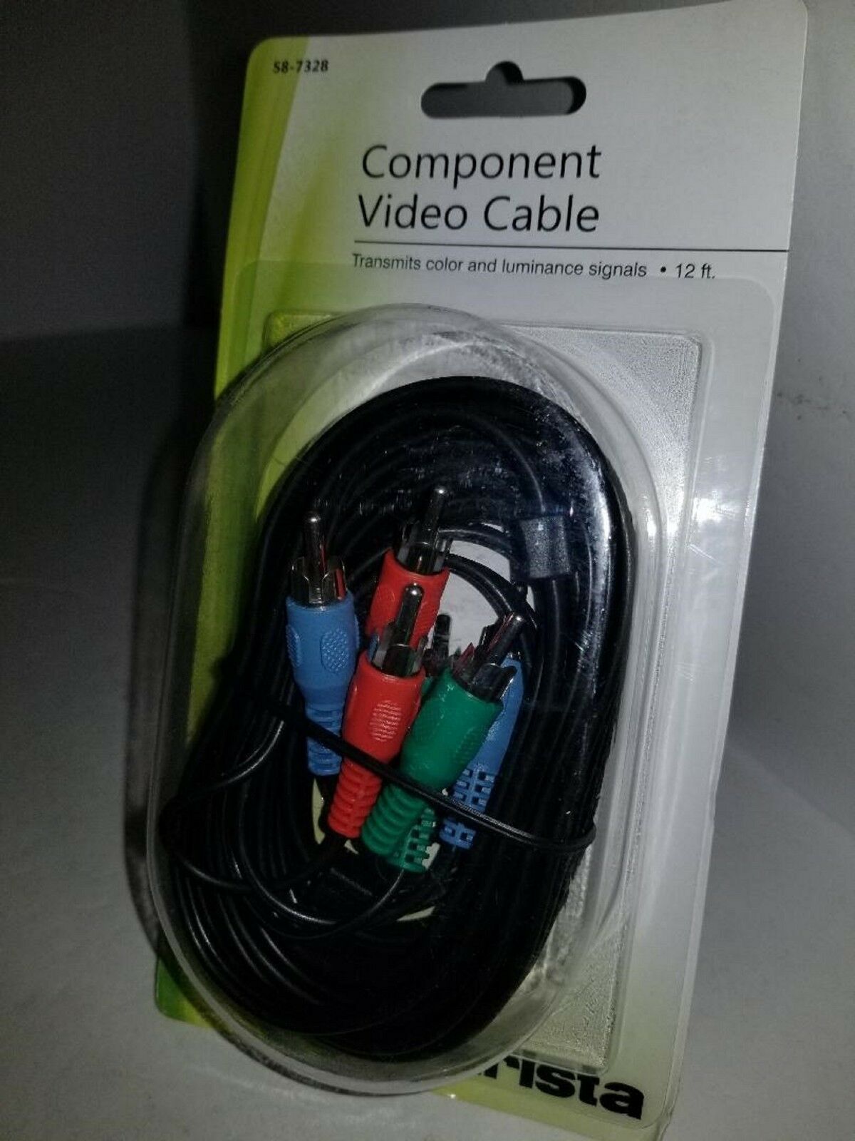 

NEW ARISTA 12FT 12 FEET VIDEO COMPONENT CABLE Q23