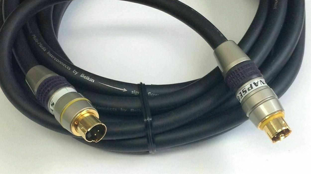 

NEW Belkin High Performance 6 Ft S-Video Cable 4 Pin DIN Male to Male