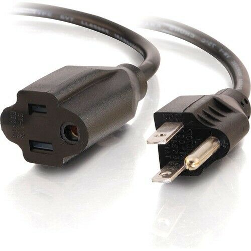 

NEW C2G 53410 25ft 18 AWG Outlet Saver Power Extension Cord (NEMA 5-15P to NEMA