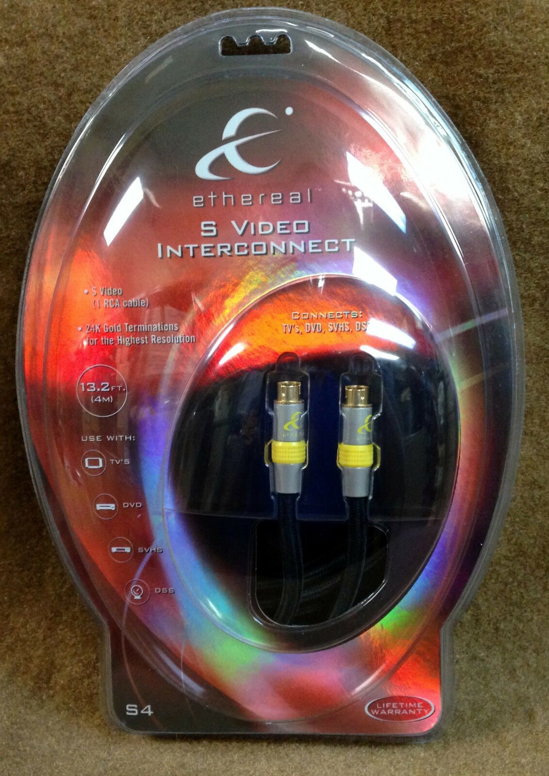 

NEW Ethereal EE-S4 S-Video Cable 4 Meter (13 2 Ft) Premium Grade