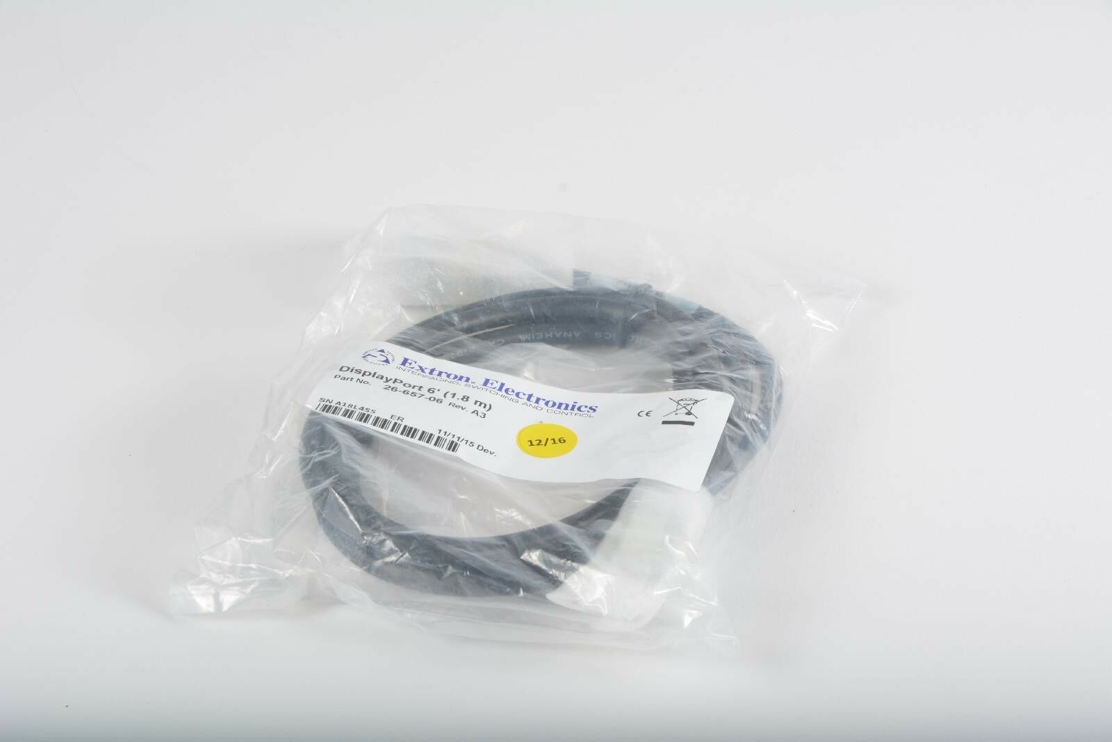 

New Extron 26-657-06 6FT DisplayPort Cable