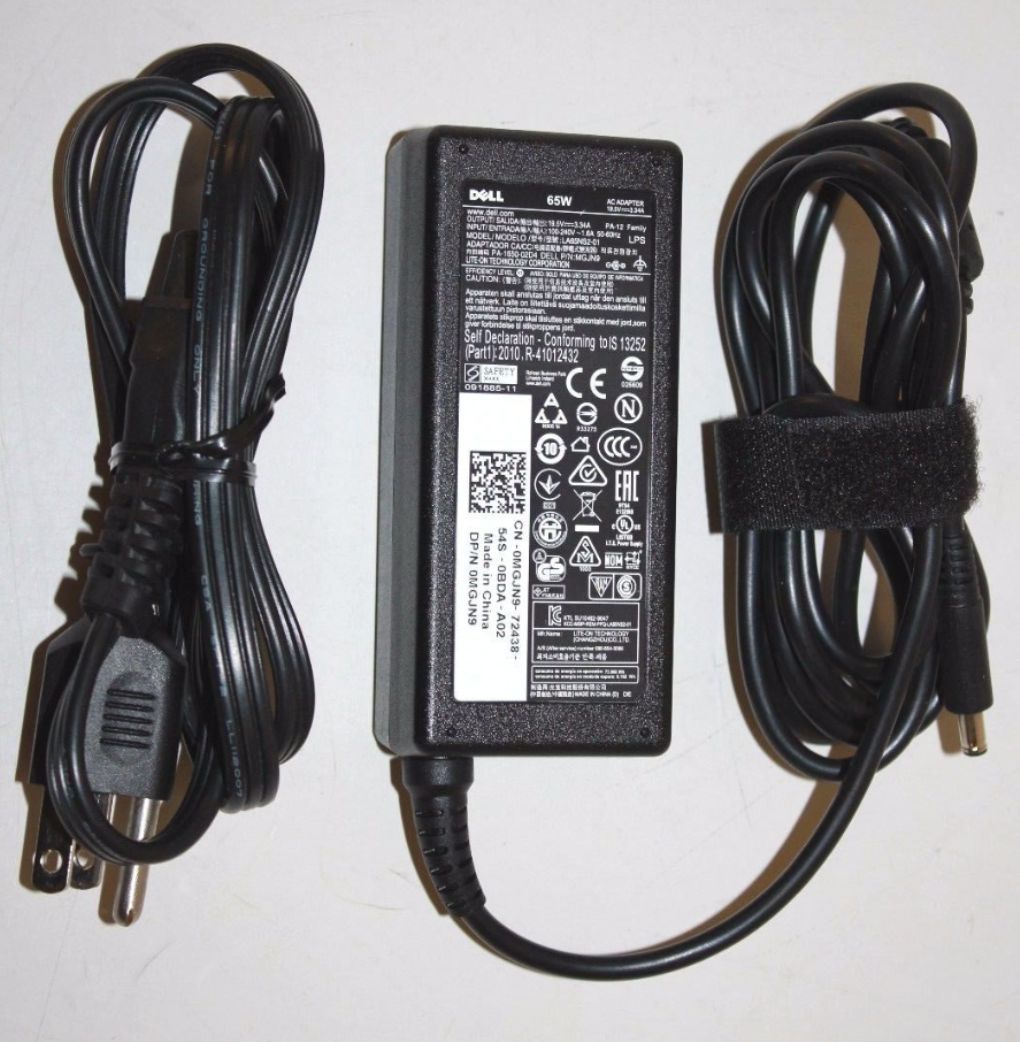 

NEW Genuine DELL Inspiron 15-5558 65W AC Power Adapter Charger 0MGJN9 0GG2WG
