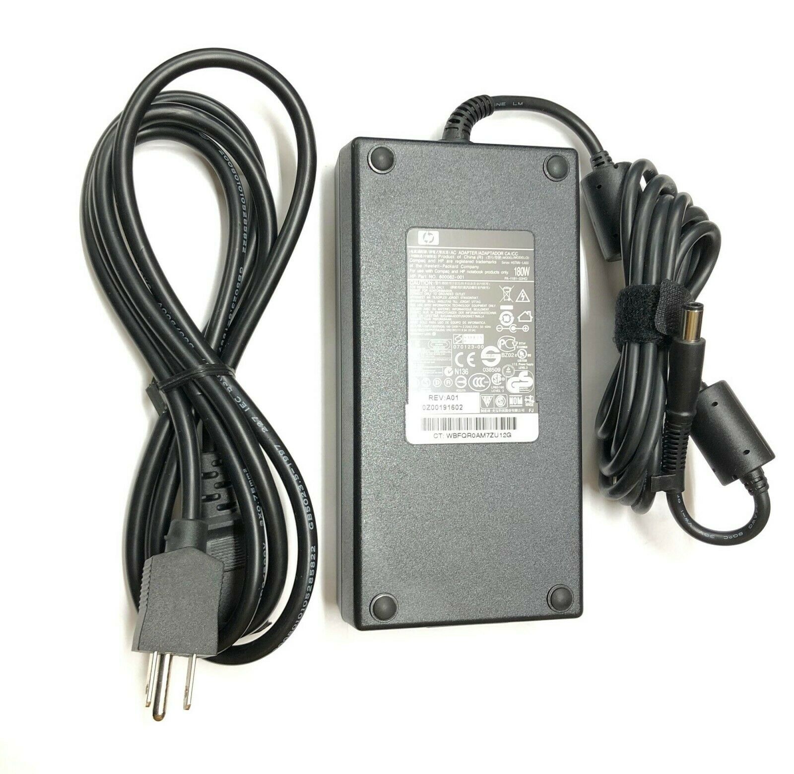 

New Genuine HP TouchSmart 610-1050y Desktop PC Series 180W AC Power Adapter Cord
