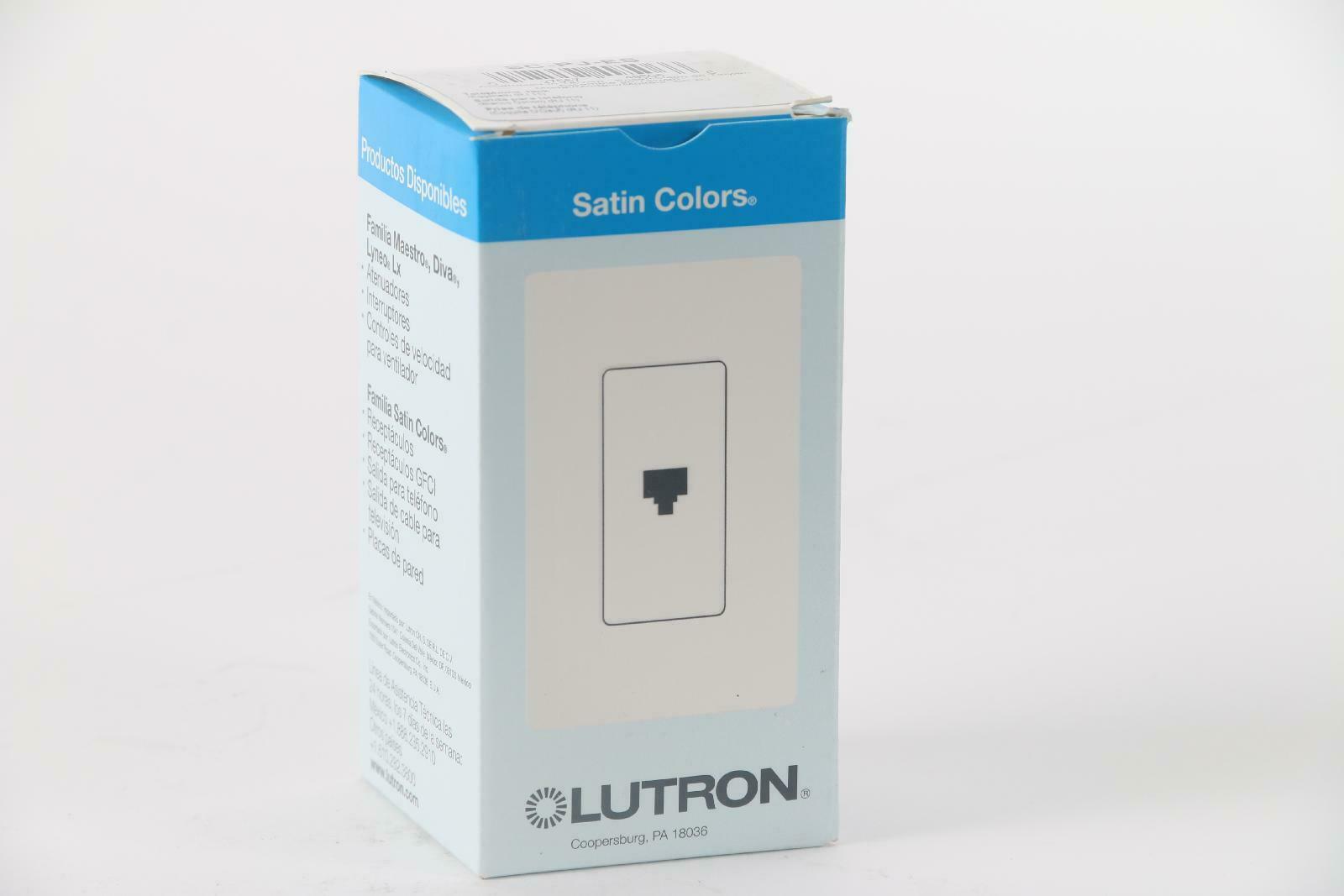 

New Lutron SC-P-J-ES Telephone Jack Eggshell RJ11