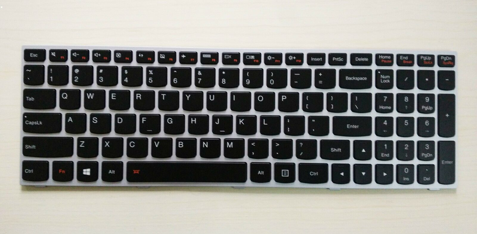 

New US Black backlit keyboard w frame For Lenovo Ideapad Z51 Z51-70