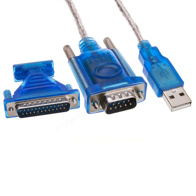 

New USB 2 0 To RS232 COM Port 9 Pin Serial DB25 DB9 Adapter Cable Converter