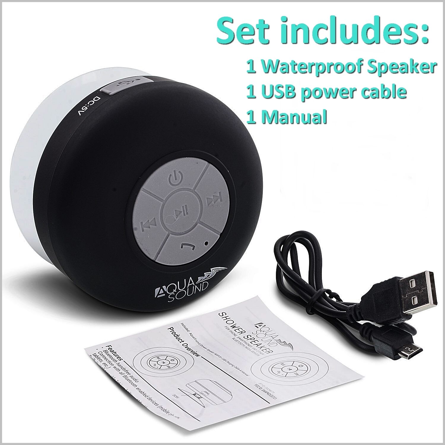 

No More Missed Important Calls When Taking a Shower-Waterproof Wireless Speaker