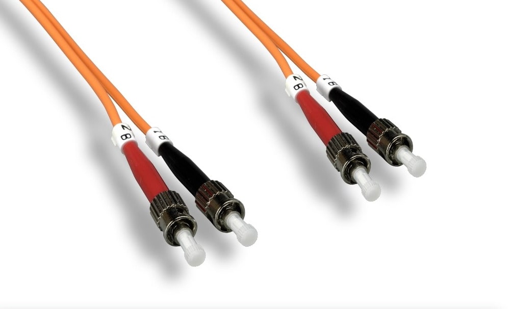 

OM2 ST ST 50 125 Multi-Mode Duplex Fiber Patch Cable (3Ft 10Ft) Orange