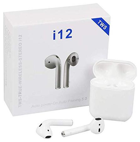 

VB TRADE Original Wireless Bluetooth 4 1 Mini Sports Airpods with Mic with Portable Charging Case for Apple Iphone 6 6s 7 7s 8 8Plus X In-Ear Bluetooth Headset ( White )