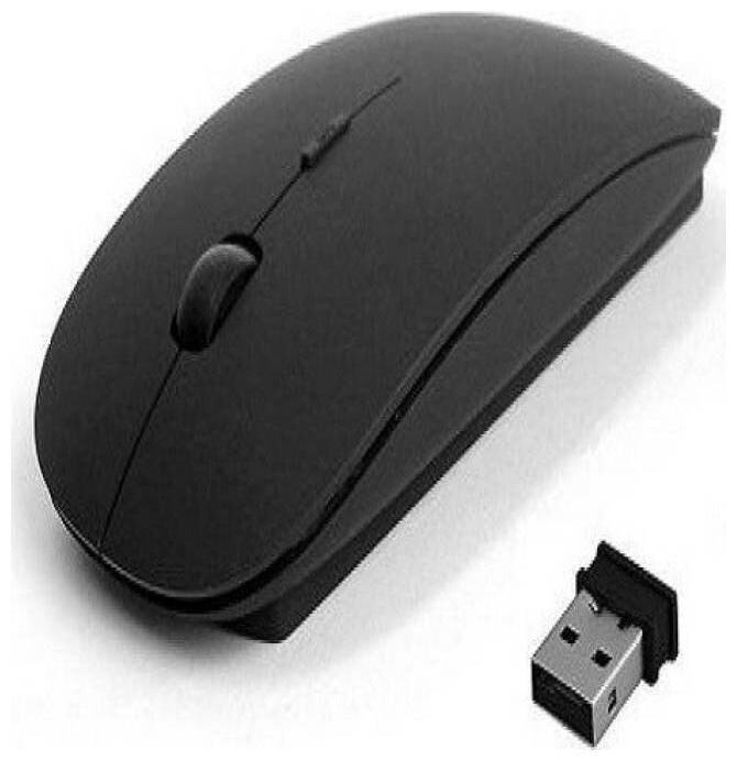 Oxza Real Power 2.4Ghz Ultra Slim Wireless Optical Mouse USB, Black