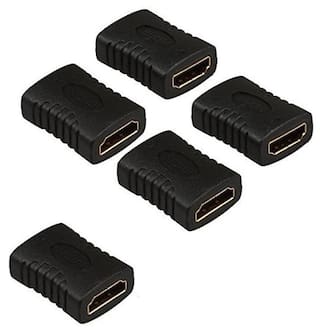 (Pack of 5) HDMI Female to Female Coupler Joiner Gender Changer Extender Connector