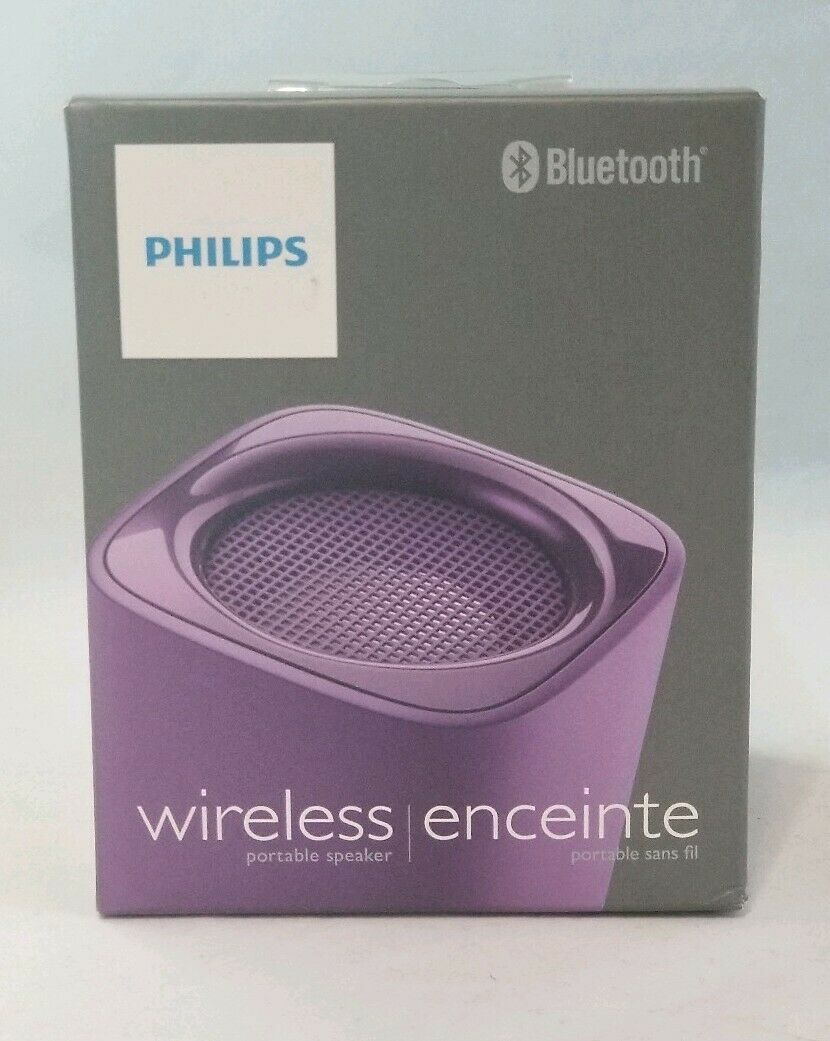 

Philips BT100V 37 Wireless Mini Portable Bluetooth Speaker (Violet)