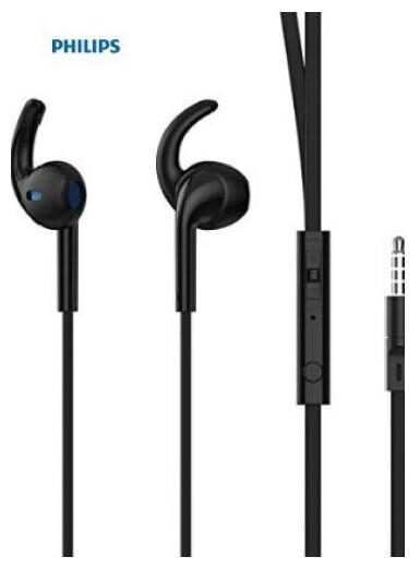 

Philips IN-SHE1525BK 94 In-Ear Wired Headphone ( Black )