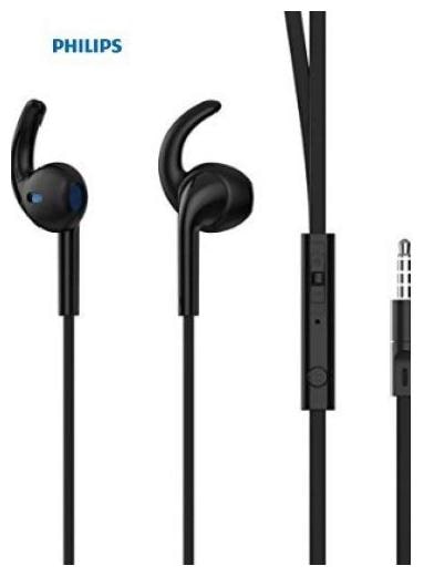 

Philips IN-SHE1525BK 94 In-Ear Wired Headphone ( Black )