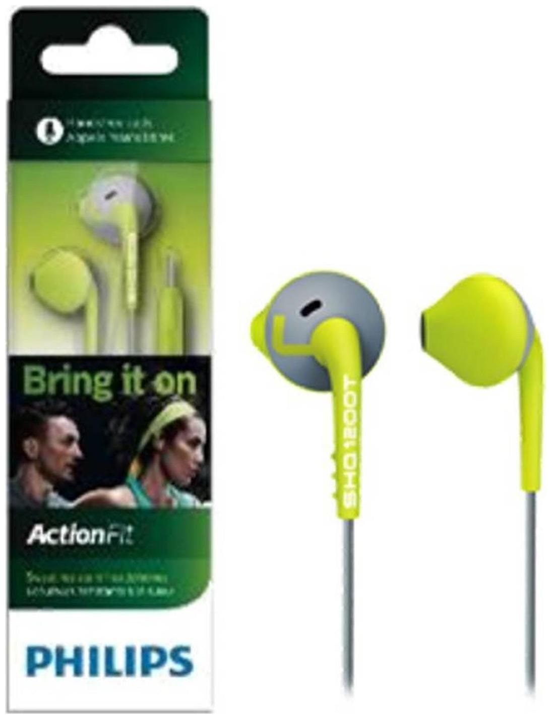 

Philips SHQ1200TLF 00 In Ear headphone (Chartreuse Green)