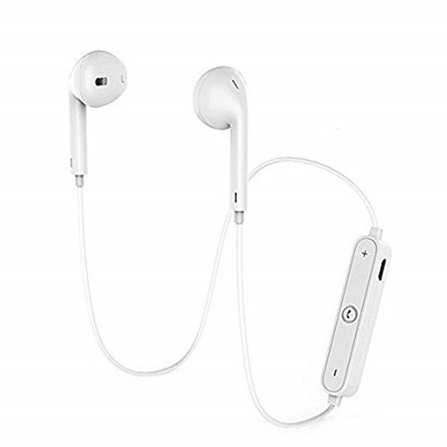 Pickadda S6 Bluetooth Neckband (White)