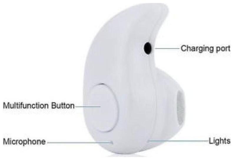 

PICKMALL 100051 In-Ear Bluetooth Headset ( White )