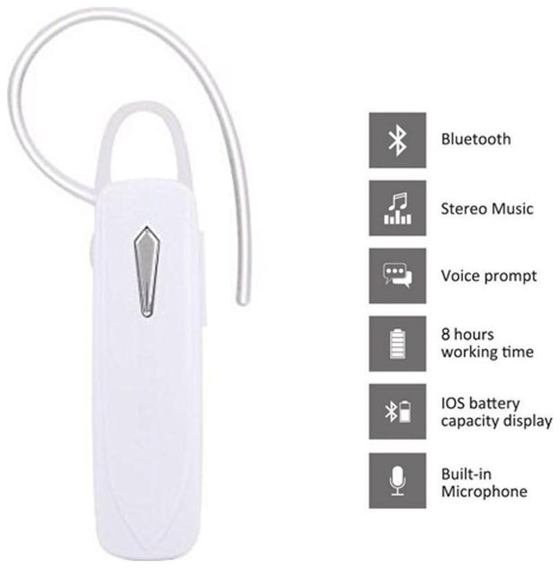 

PICKMALL vivo00838 In-Ear Bluetooth Headset ( White )