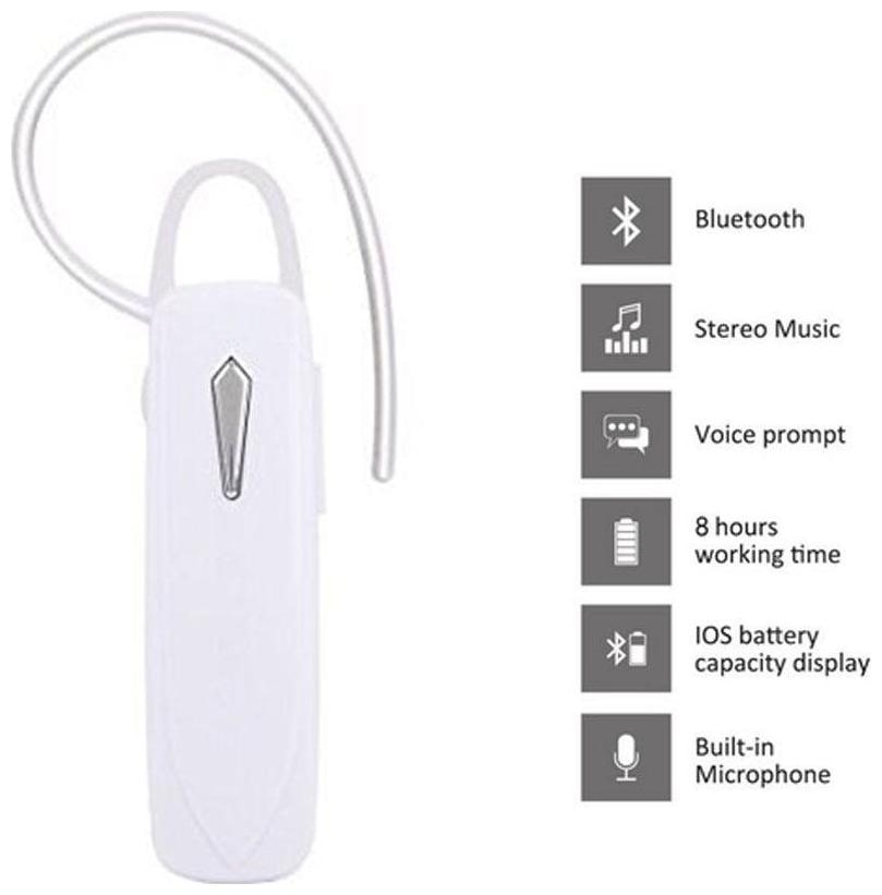 

PICKMALL vivo00834 In-Ear Bluetooth Headset ( White )