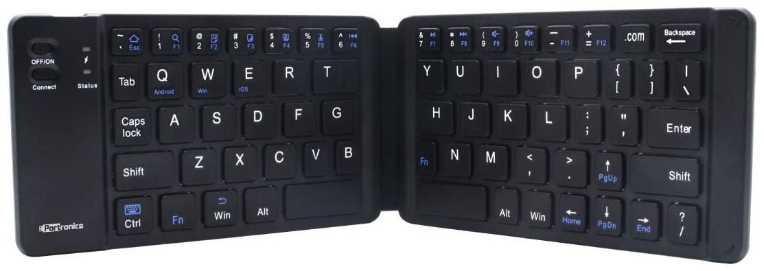 

Portronics POR-973 Chicklet Rechargeable Foldable Wireless Keyboard