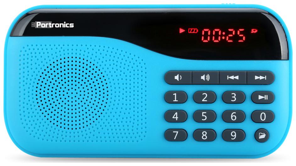 

Portronics PLUGS POR-142 Wired Portable speaker ( Blue )