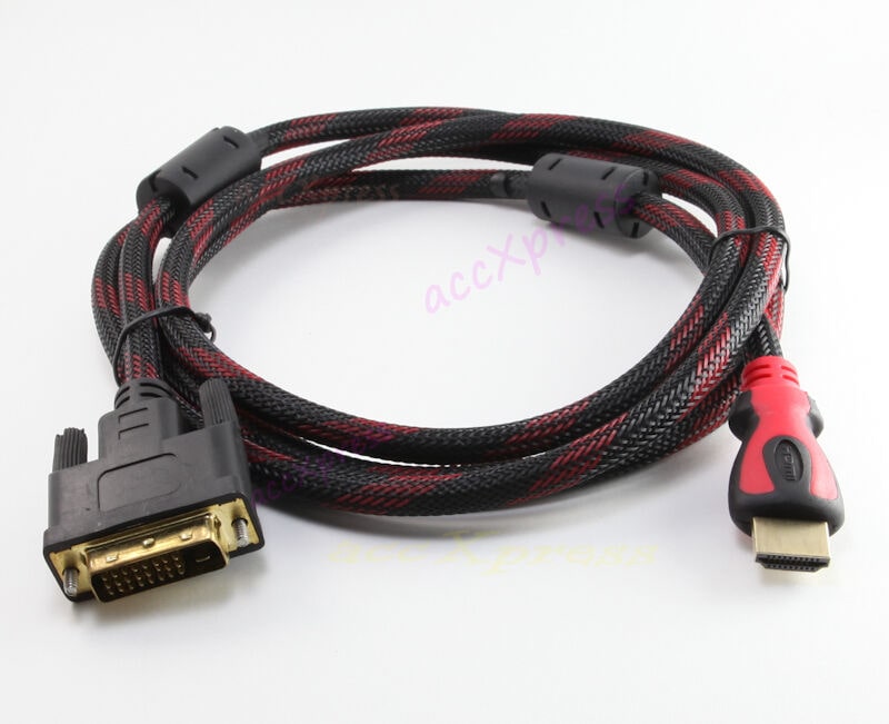 

Premium DVI-D to HDMI Monitor Display Adapter Cable Male to Male HD HDTV 6F