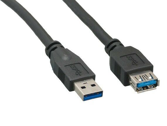

Premium Gold Plated Black 3Ft Feet USB 3 0 A Male to Female Extension Cable Cord