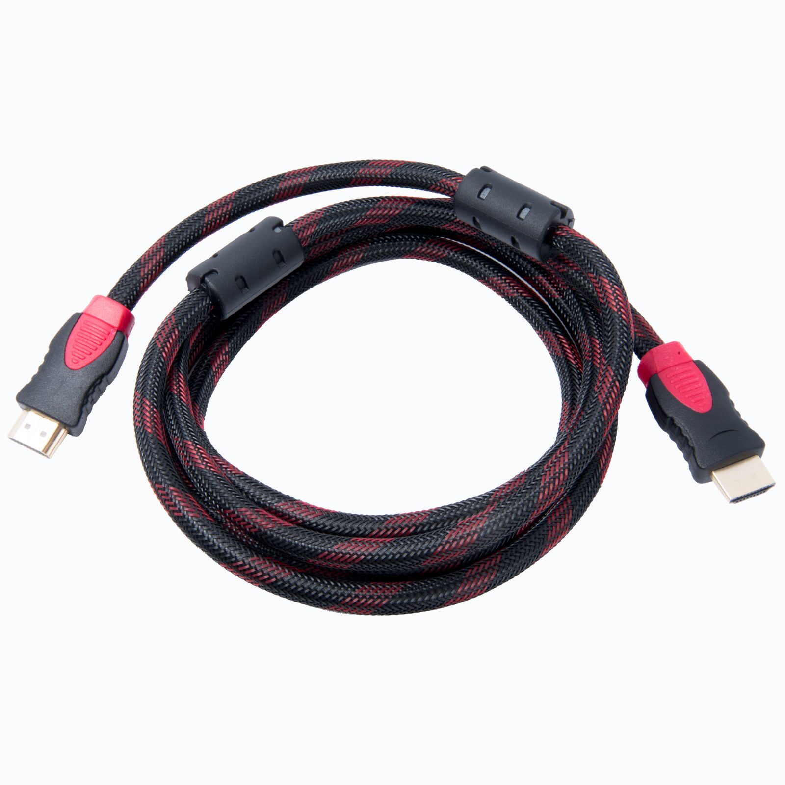 

Premium HDMI Cable Braided For BLURAY 3D DVD PS4 XBOX LCD Blue HDTV 1080P US