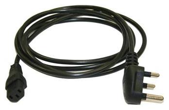 

Premium Quality Power Cable Cord 3 Pin Desktop Computer 1 5m (Black)