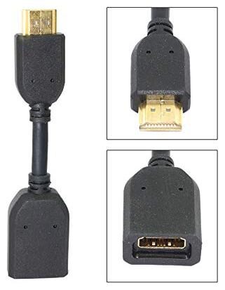 

Probeatz High Speed 10CM HDMI Extension Cable Adjustable Male to Female Lead Adapter Converter HDMI Extension Cabl