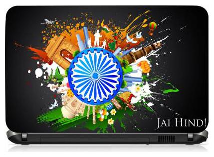

Procence jai hind Laptop skin decals