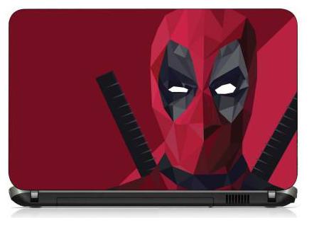 

Procence red color mask Laptop skin decals