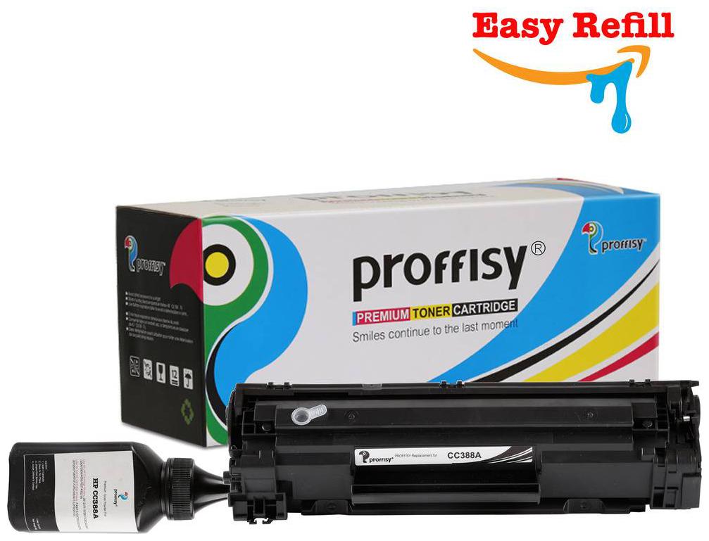 

Proffisy Easy Refill 88A For HP CC388A Toner Cartridge Compatible HP Laser Printers P1007 P1106 P1108 MFP M128fn MbFP M226DW and M226DN (Easy Refill)
