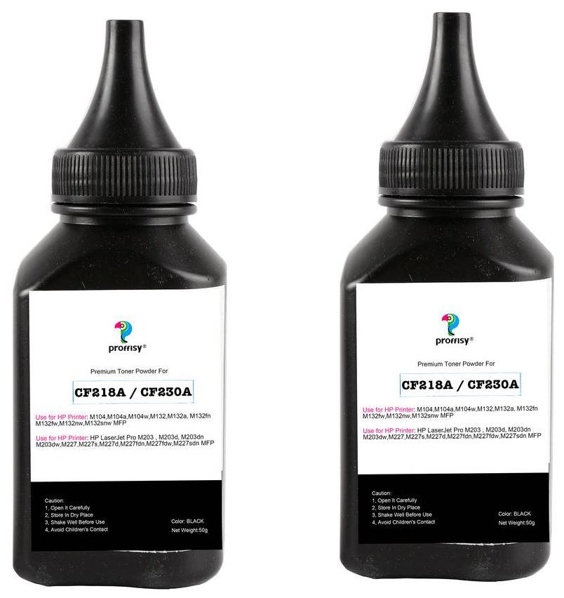 

Proffisy Toner Powder Refill for HP 18A CF218A 30A CF230A for HP Laserjet Pro M203 M203d M203dn M203dw M227 M227s M227d M227fdn M227fdw M227sdn MFP(Pack of 2)