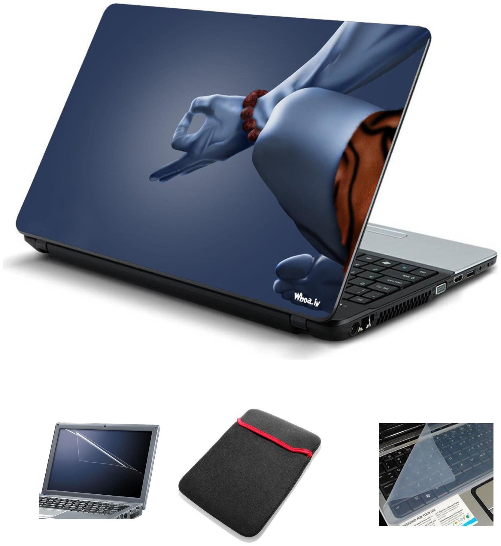 

Psycho Art 4IN1 Laptop Accessories Combo-Laptop Skin 15 6 inch Sticker with Laptop Screen Protector and Laptop KeyGuard for All Laptop-Notebook HQS413