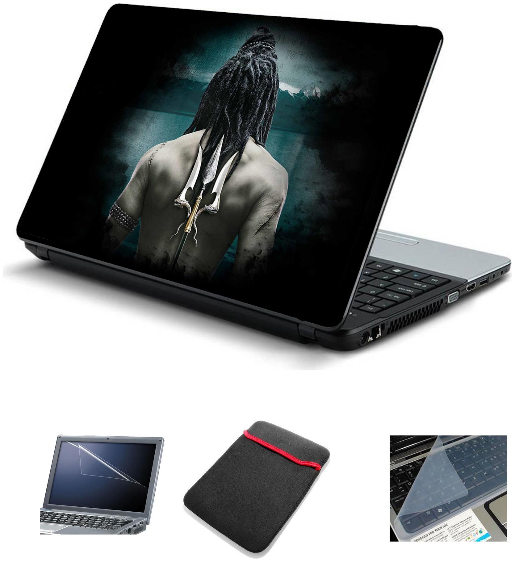 

Psycho Art 4IN1 Laptop Accessories Combo-Laptop Skin 15 6 inch Sticker with Laptop Screen Protector and Laptop KeyGuard for All Laptop-Notebook HQS412