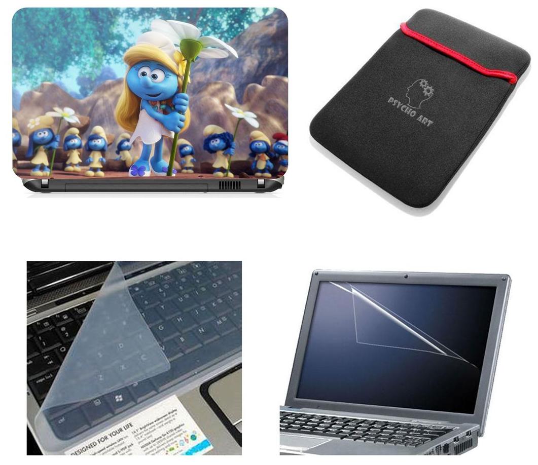 

Psycho Art Laptop Skins with Sleeve Screen Protector and Key Guard for All Laptop 15 6 - Notebook of Dell-lenovo-Acer-HP-Vaio-Asus-Toshiba HQS406