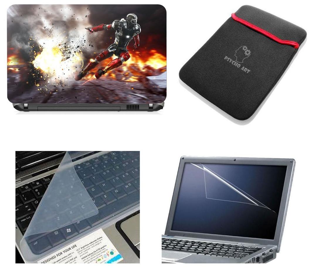 

Psycho Art Laptop Skins with Sleeve Screen Protector and Key Guard for All Laptop 15 6 - Notebook of Dell-lenovo-Acer-HP-Vaio-Asus-Toshiba HQS442