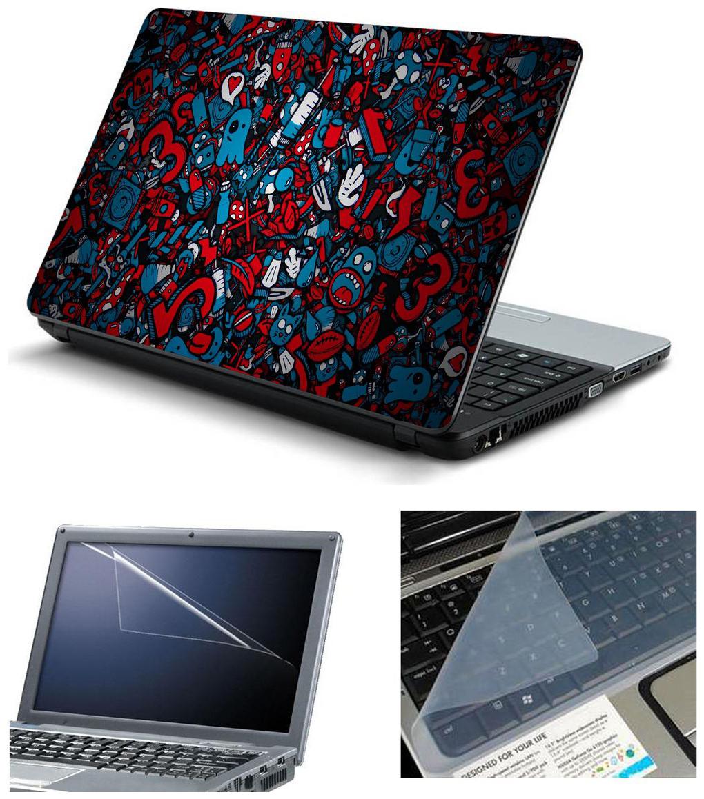 

Psycho Art Laptop Skins with Laptop Screen Protector and Laptop KeyGuard for All Laptop - Notebook of Dell-lenovo-Acer-HP-Vaio-Asus-Toshiba HQ1044
