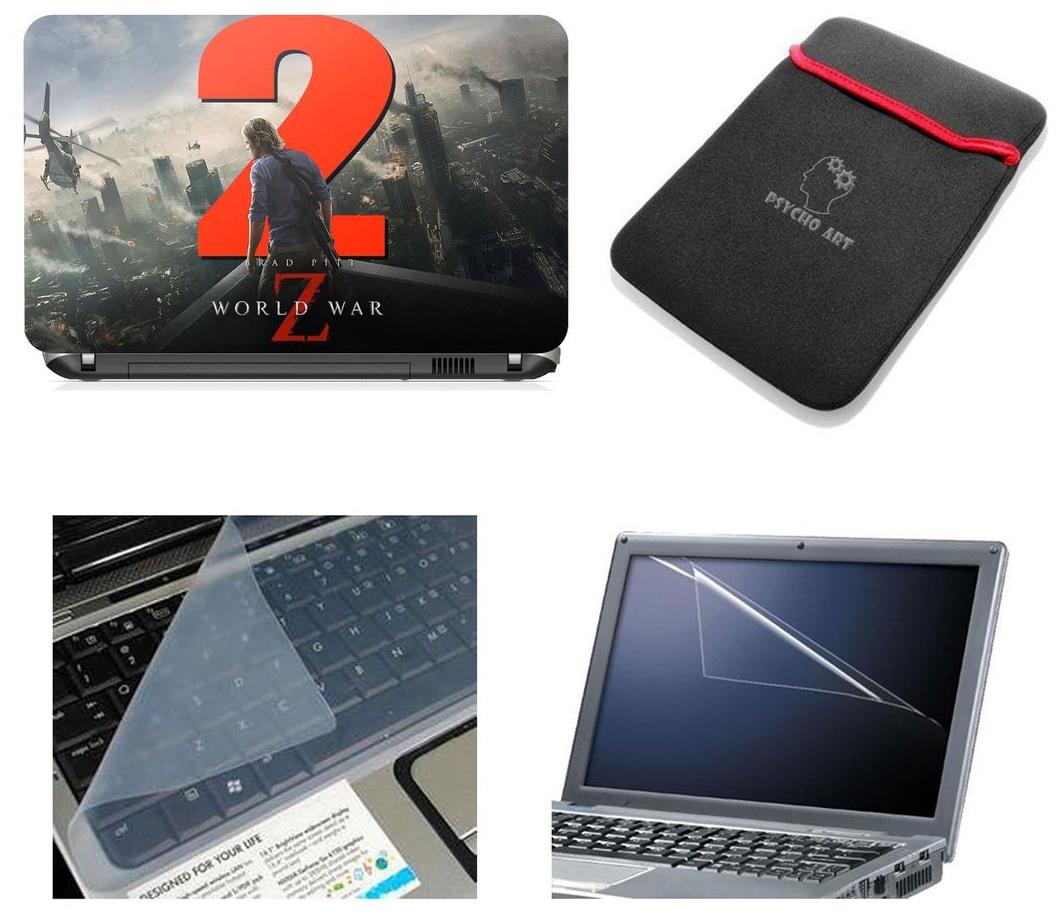 

Psycho Art Laptop Skins with Sleeve Screen Protector and Key Guard for All Laptop 15 6 - Notebook of Dell-lenovo-Acer-HP-Vaio-Asus-Toshiba HQS448