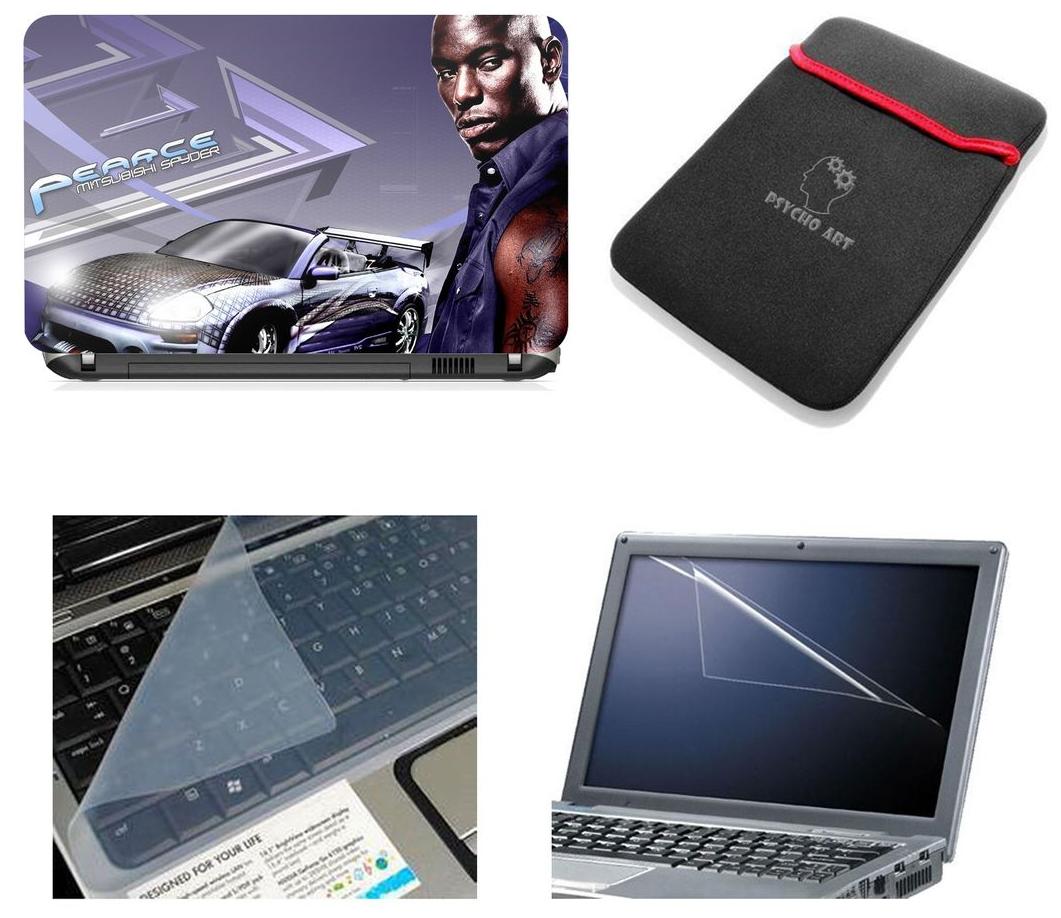 

Psycho Art Laptop Skins with Sleeve Screen Protector and Key Guard for All Laptop 15 6 - Notebook of Dell-lenovo-Acer-HP-Vaio-Asus-Toshiba HQS443