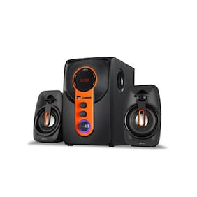 QFX QS-Rock 2.1 Channel Home Audio System With Bluetooth/USB/Remote/AUX