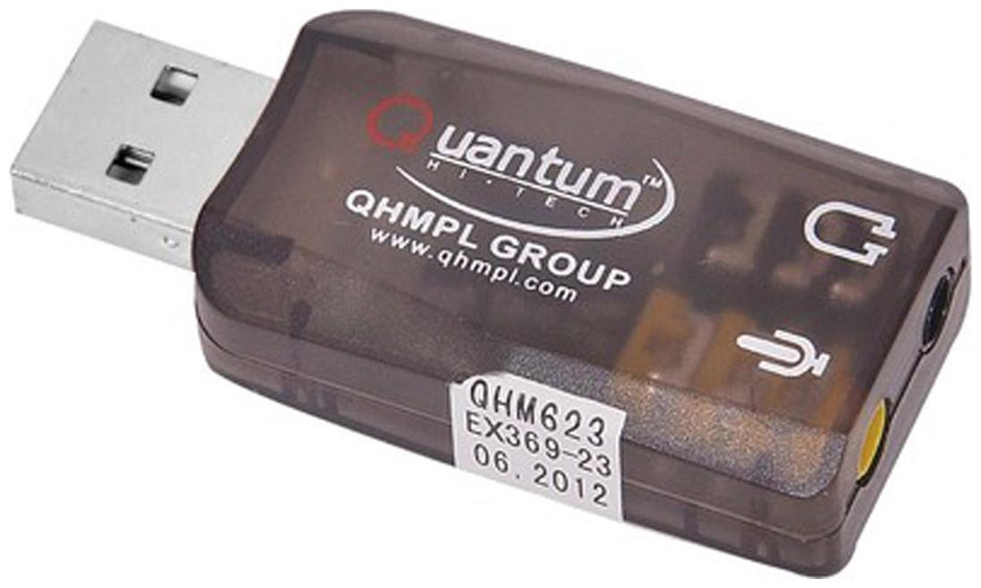 Buy Quantum QHM 623 USB Sound Card (Brown) Online at Low Prices in