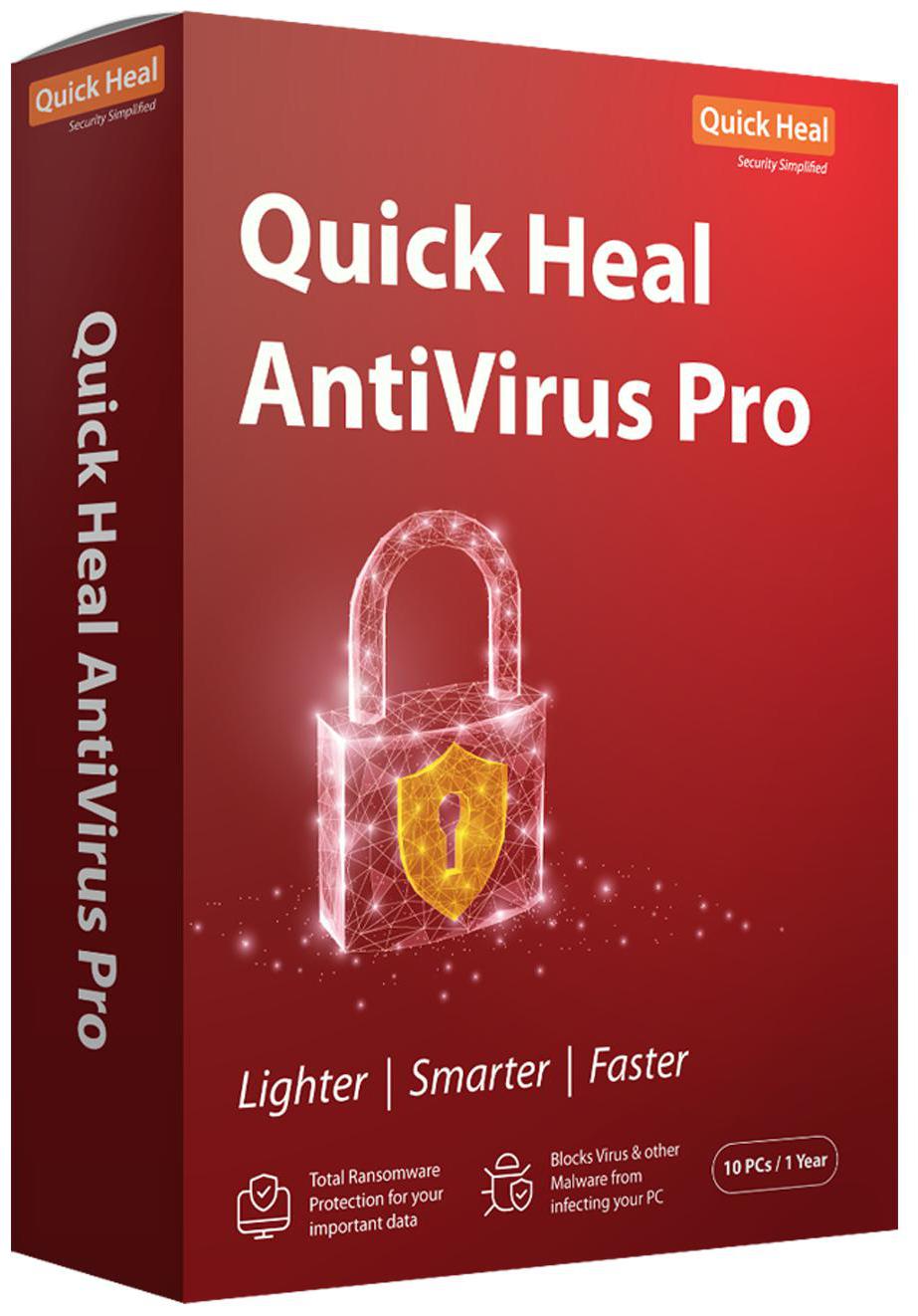 

Quick Heal Anti Virus ( 10 PC 1 yr )