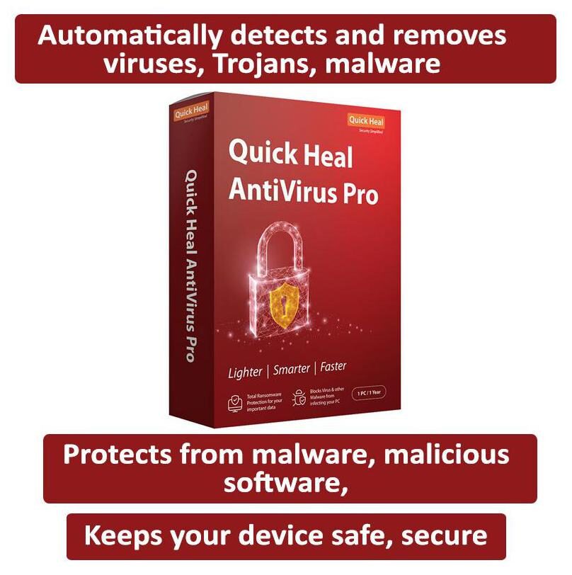 

Quick Heal Anti Virus ( 1 PC 1 yr )
