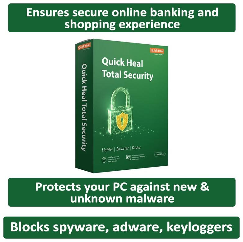 

Quick Heal Total Security 5 Pc 3 Years